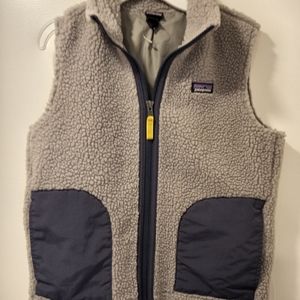 Patagonia Youth Gray Fleece Vest